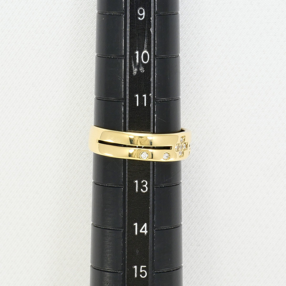 18K (18-karat) Yellow Gold Ring with Diamond (carat weight not stamped), Tota... - Picture 6 of 6